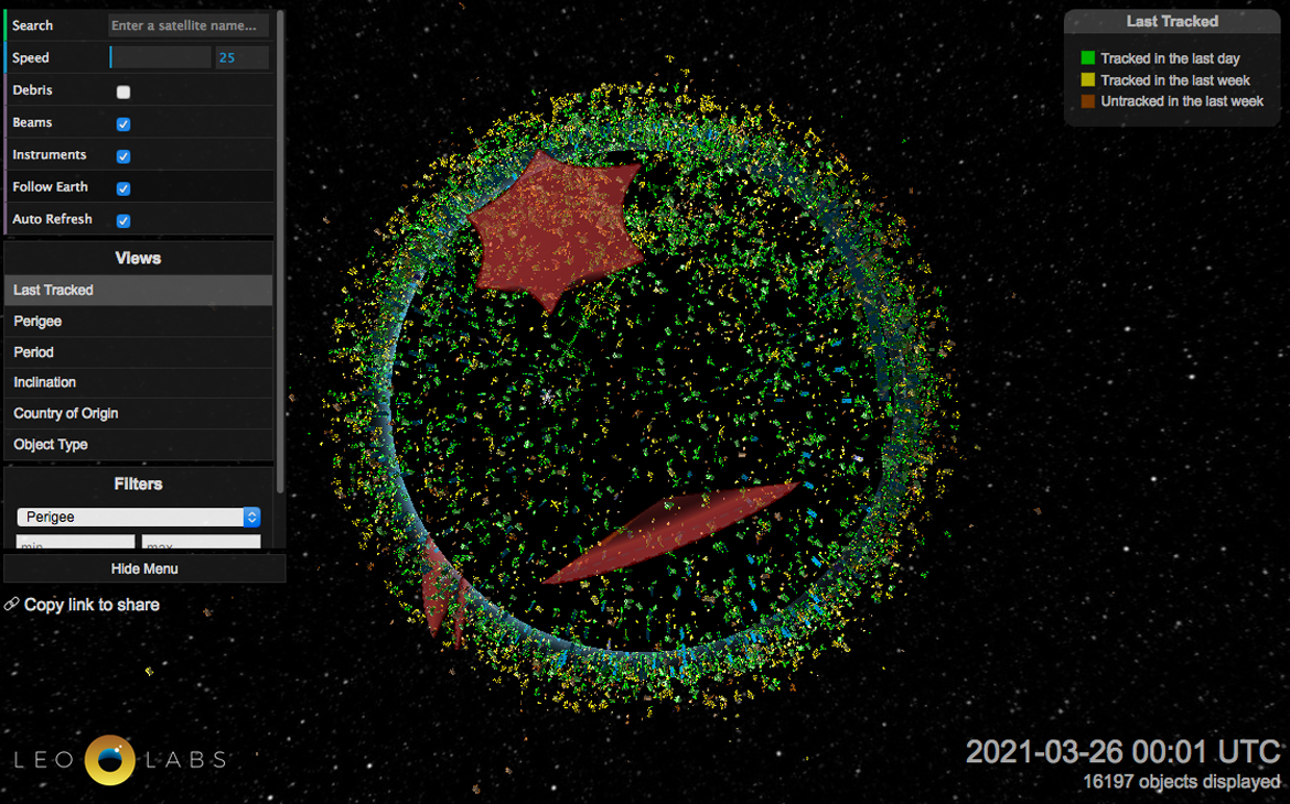 Low Earth Orbit Visualisation | - Technology, Science & Other News